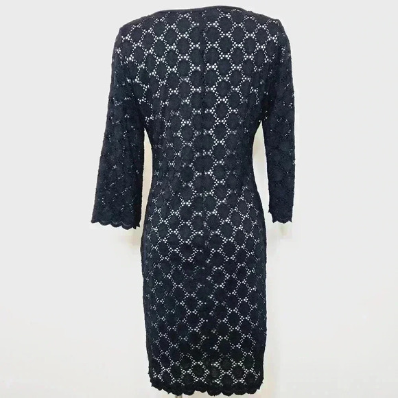 Ronni Nicole Black Lace Overlay Dress Size 10 - Picture 2 of 7